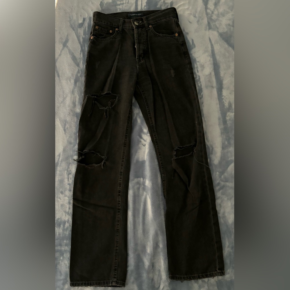 Aeropostale Women’s 90s Baggy Jeans Black, US Size 0 Reg